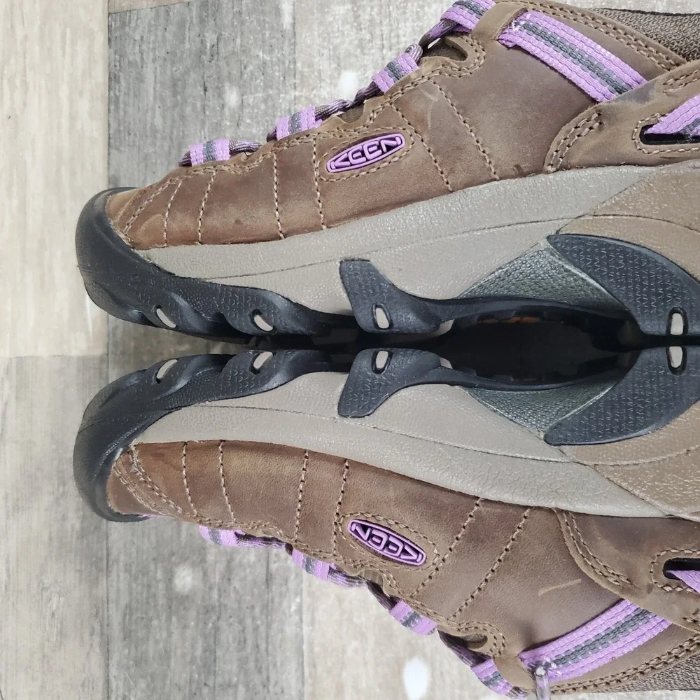 Keen Targhee‎ II Womens Hiking Shoes Sz 6 Timberwolf English Lavender Waterproof